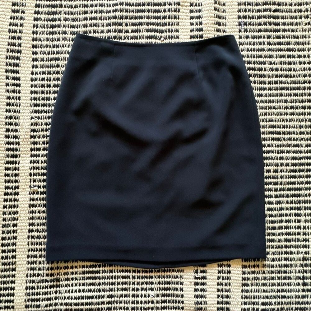 Caslon Size 6 Navy Blue Pencil Skirt